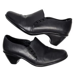 Dansko Women's Raphael Black Leather Calf Heels Size EU 40 / US 9.5 - 10